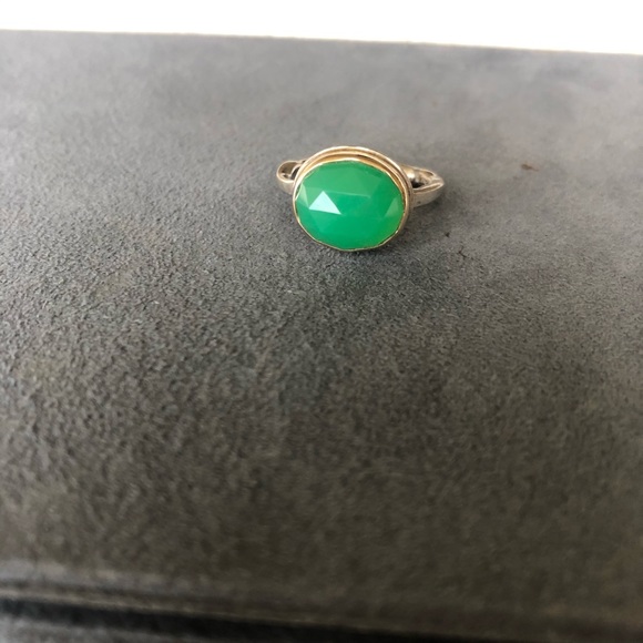 💚Jamie Joseph chrysoprase ring w/ 14k gold - Picture 4 of 6